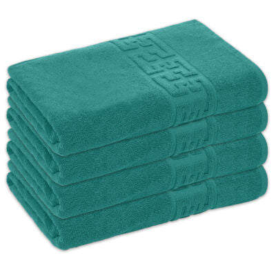 Set 4 Prosoape Baie Bumbac 100%, 550g/m², Greek