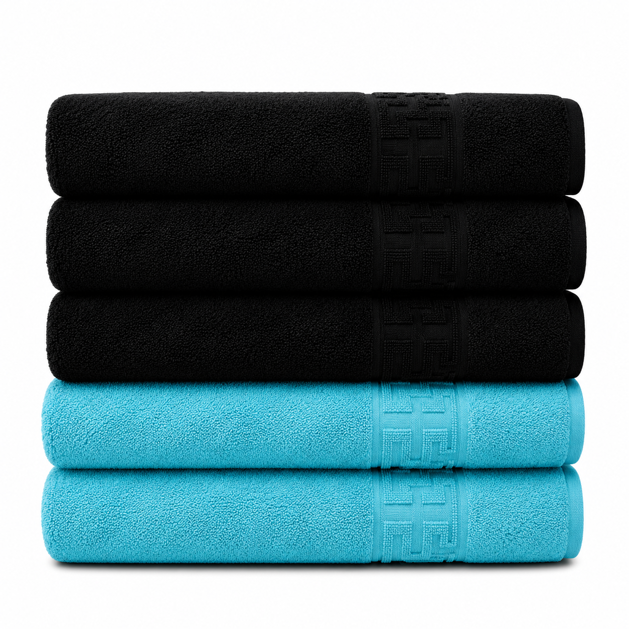 Set 5 Prosoape Premium, 100% Bumbac, Absorbante și Pufoase