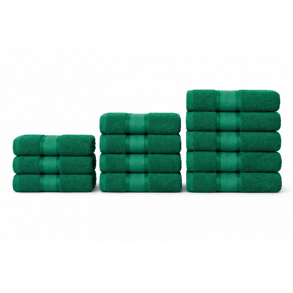 Set 12 Prosoape 100% Bumbac – Ușoare & Absorbante, Ideale pentru Uz Zilnic