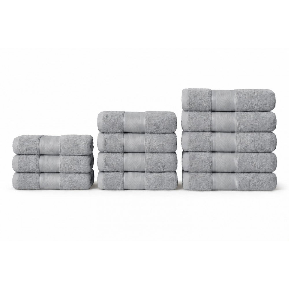 Set 12 Prosoape 100% Bumbac – Ușoare & Absorbante, Ideale pentru Uz Zilnic