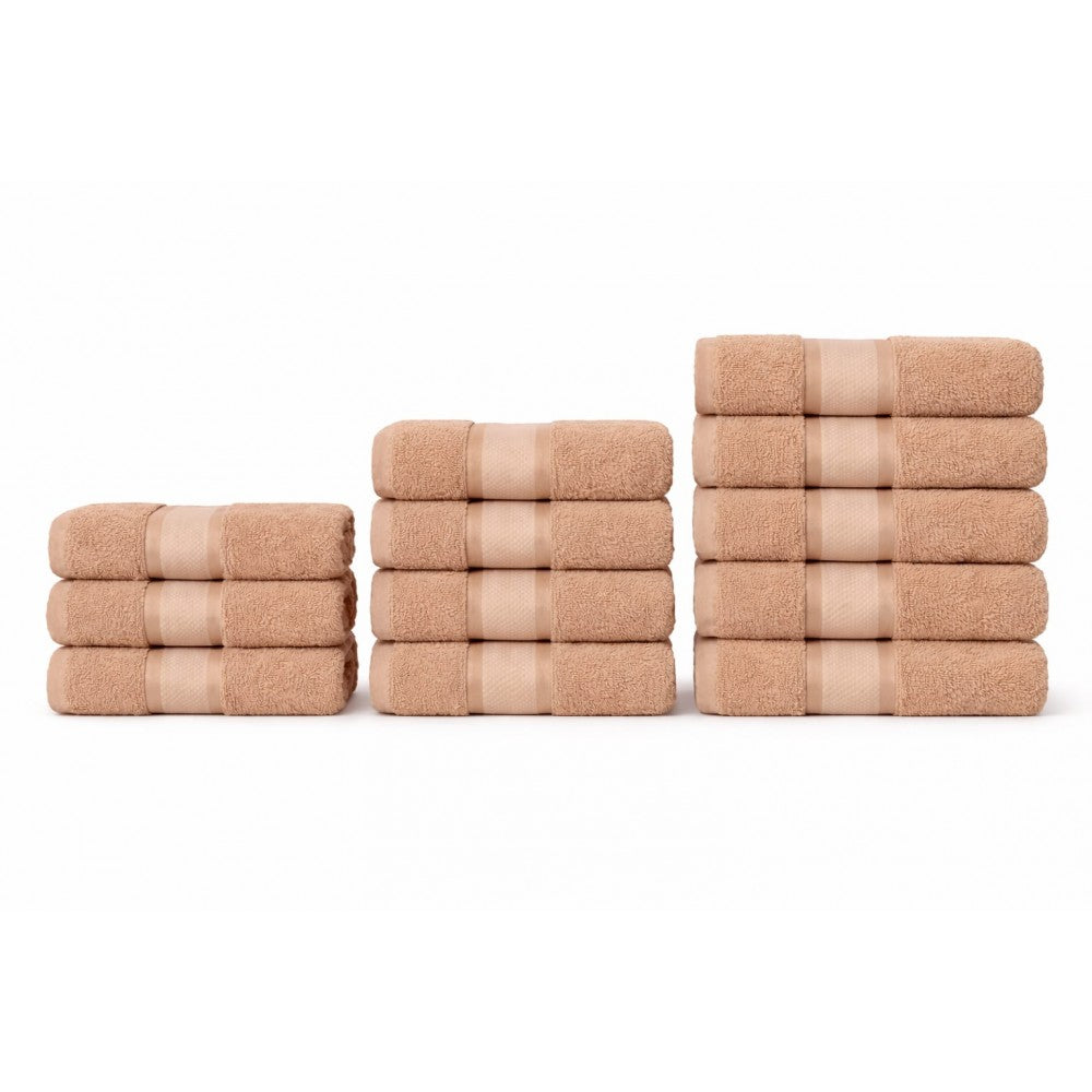 Set 12 Prosoape 100% Bumbac – Ușoare & Absorbante, Ideale pentru Uz Zilnic