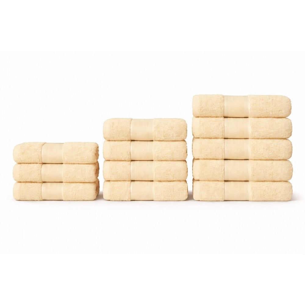Set 12 Prosoape 100% Bumbac – Ușoare & Absorbante, Ideale pentru Uz Zilnic