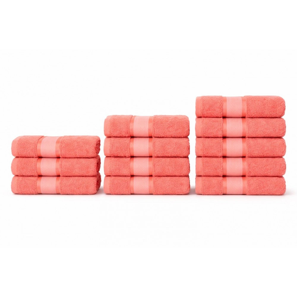 Set 12 Prosoape 100% Bumbac – Ușoare & Absorbante, Ideale pentru Uz Zilnic