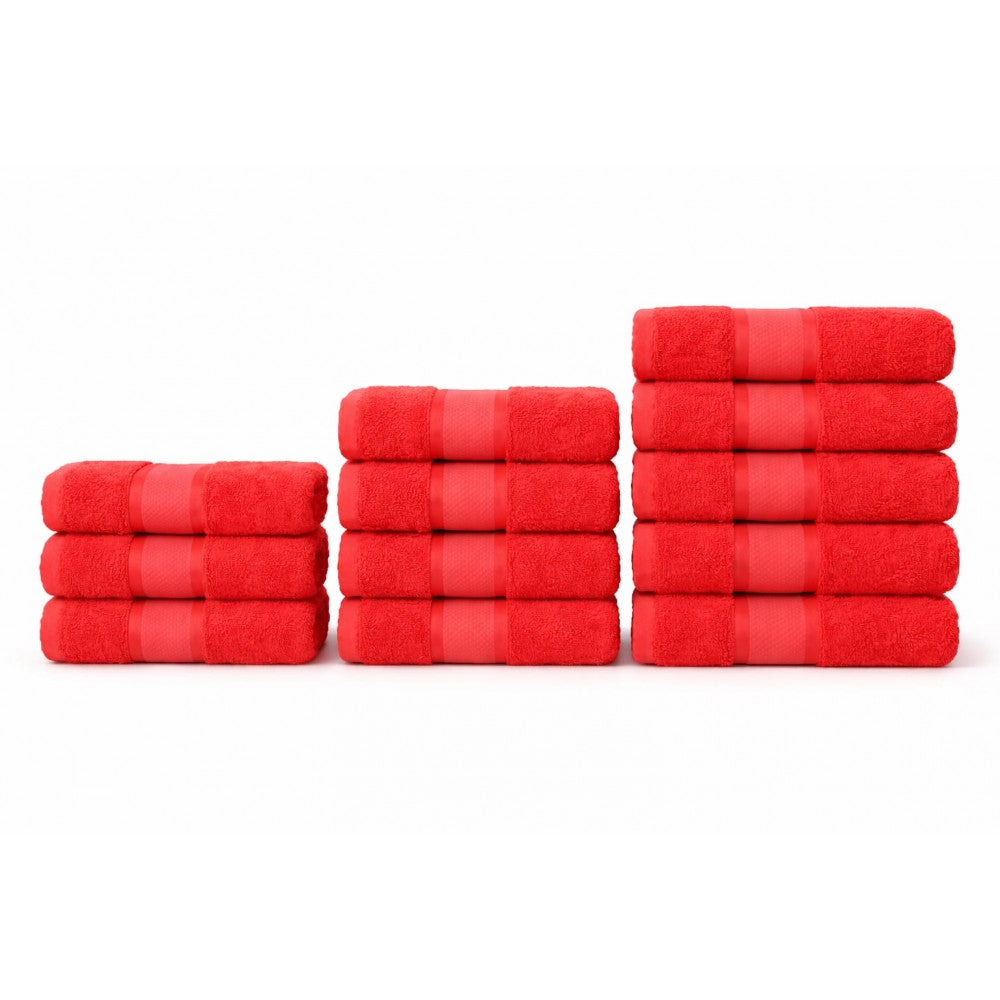 Set 12 Prosoape 100% Bumbac – Ușoare & Absorbante, Ideale pentru Uz Zilnic