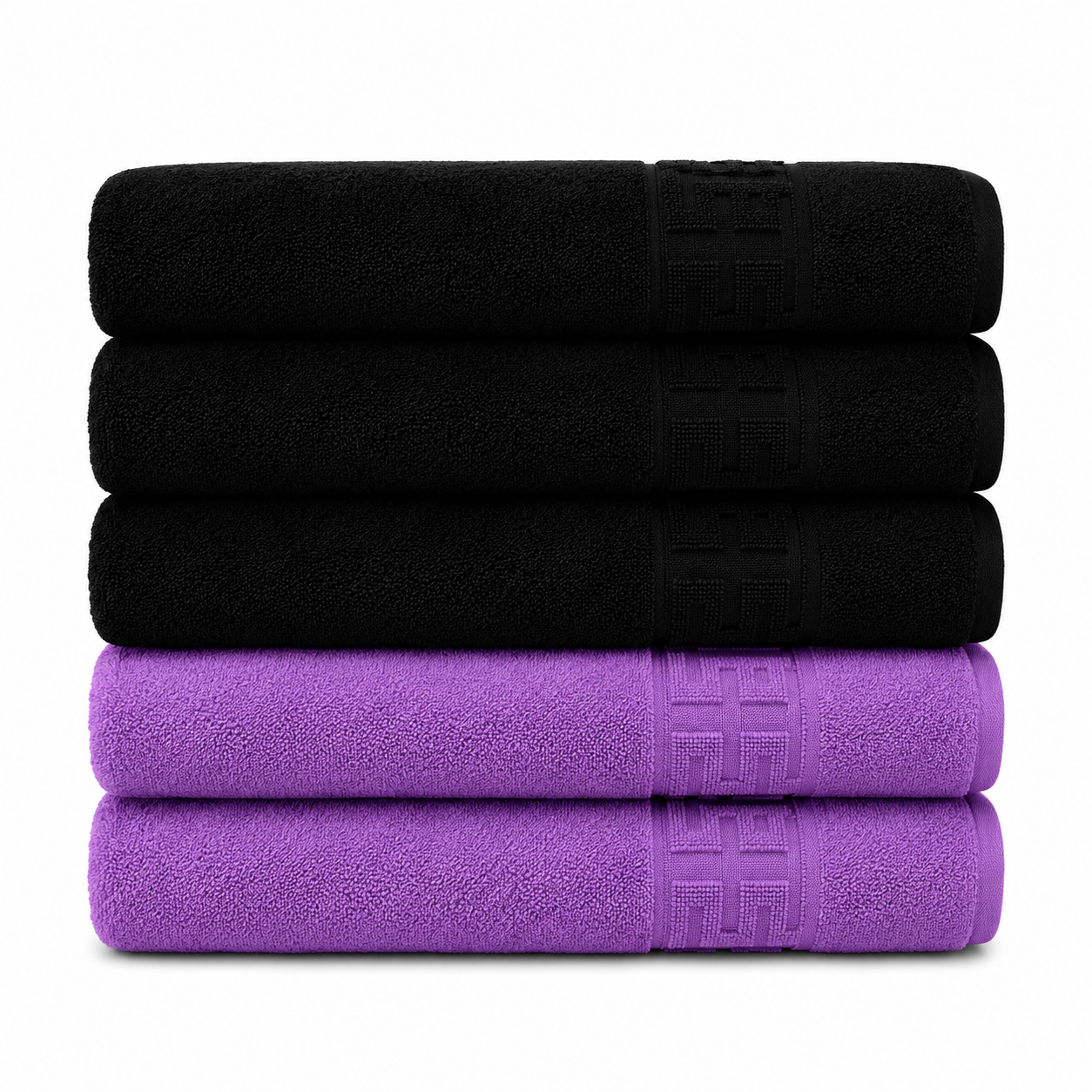 Set 5 Prosoape Premium, 100% Bumbac, Absorbante și Pufoase