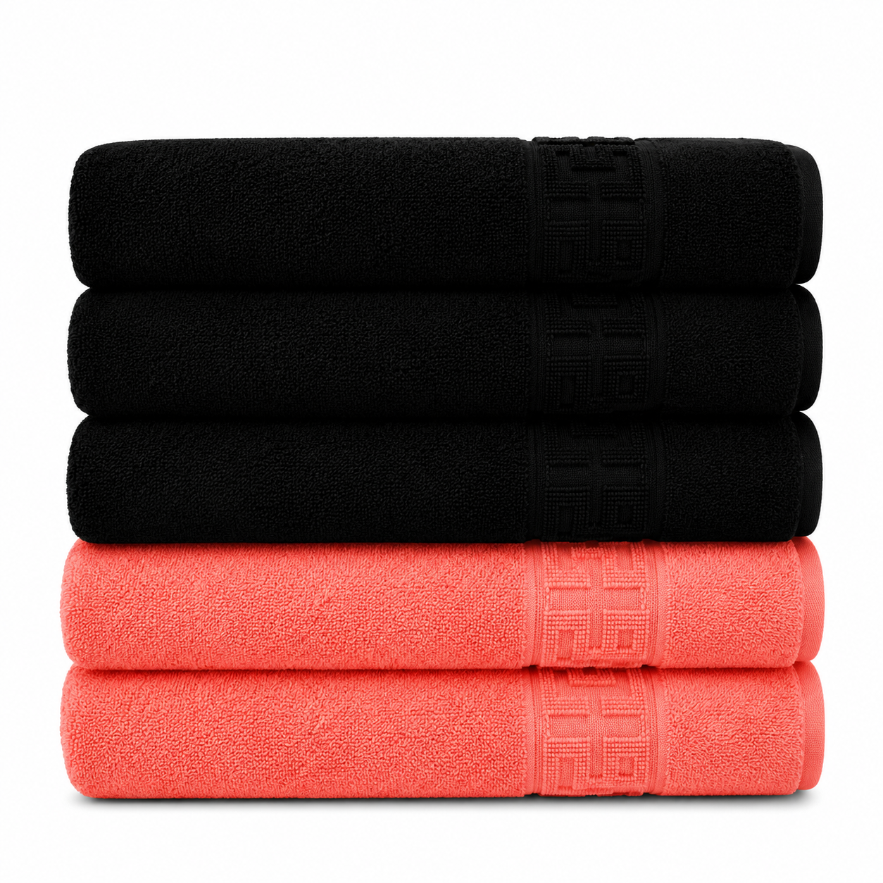 Set 5 Prosoape Premium, 100% Bumbac, Absorbante și Pufoase