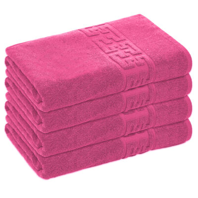 Set 4 Prosoape Baie Bumbac 100%, 500g/m², Greek