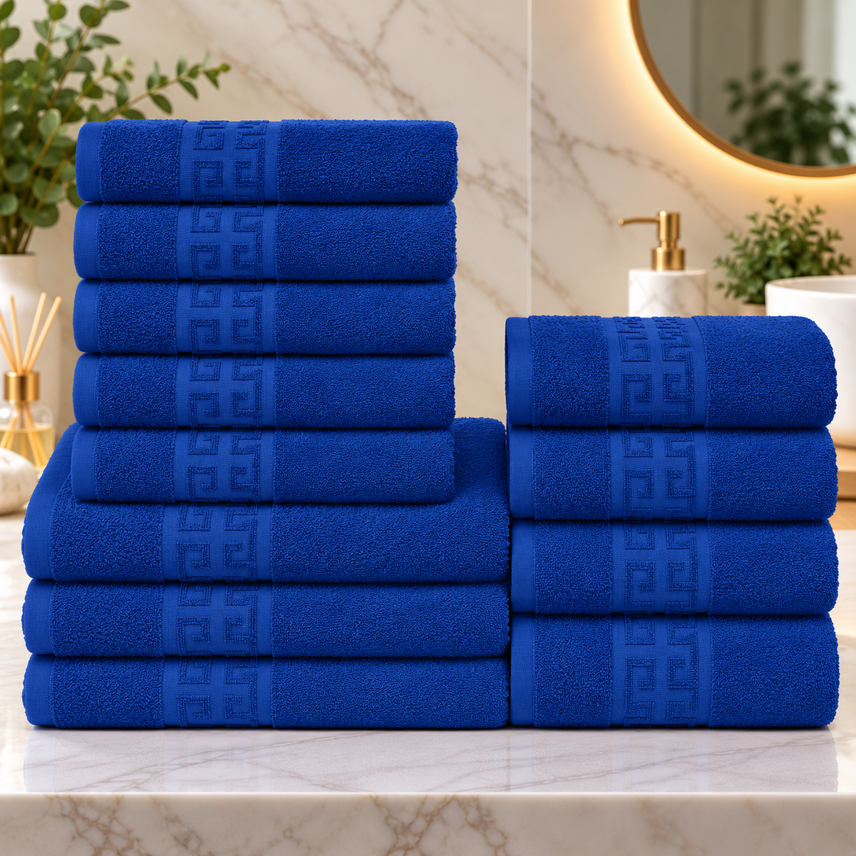 Set 12 Prosoape Premium Bumbac 100% – Moi & Absorbante 🔥