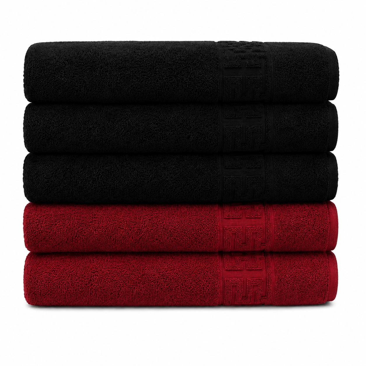 Set 5 Prosoape Premium, 100% Bumbac, Absorbante și Pufoase
