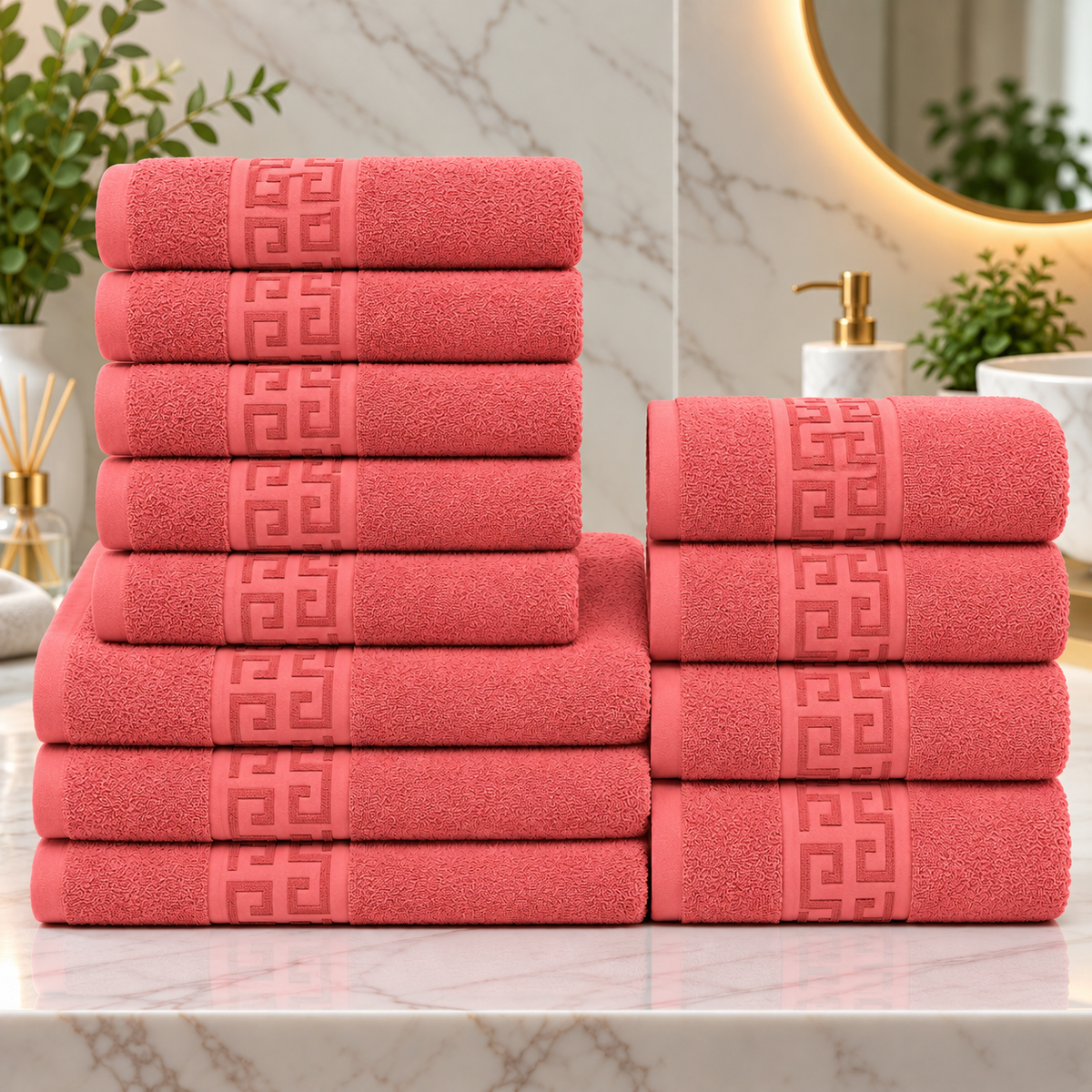 Set 12 Prosoape Premium Bumbac 100% – Moi & Absorbante 🔥