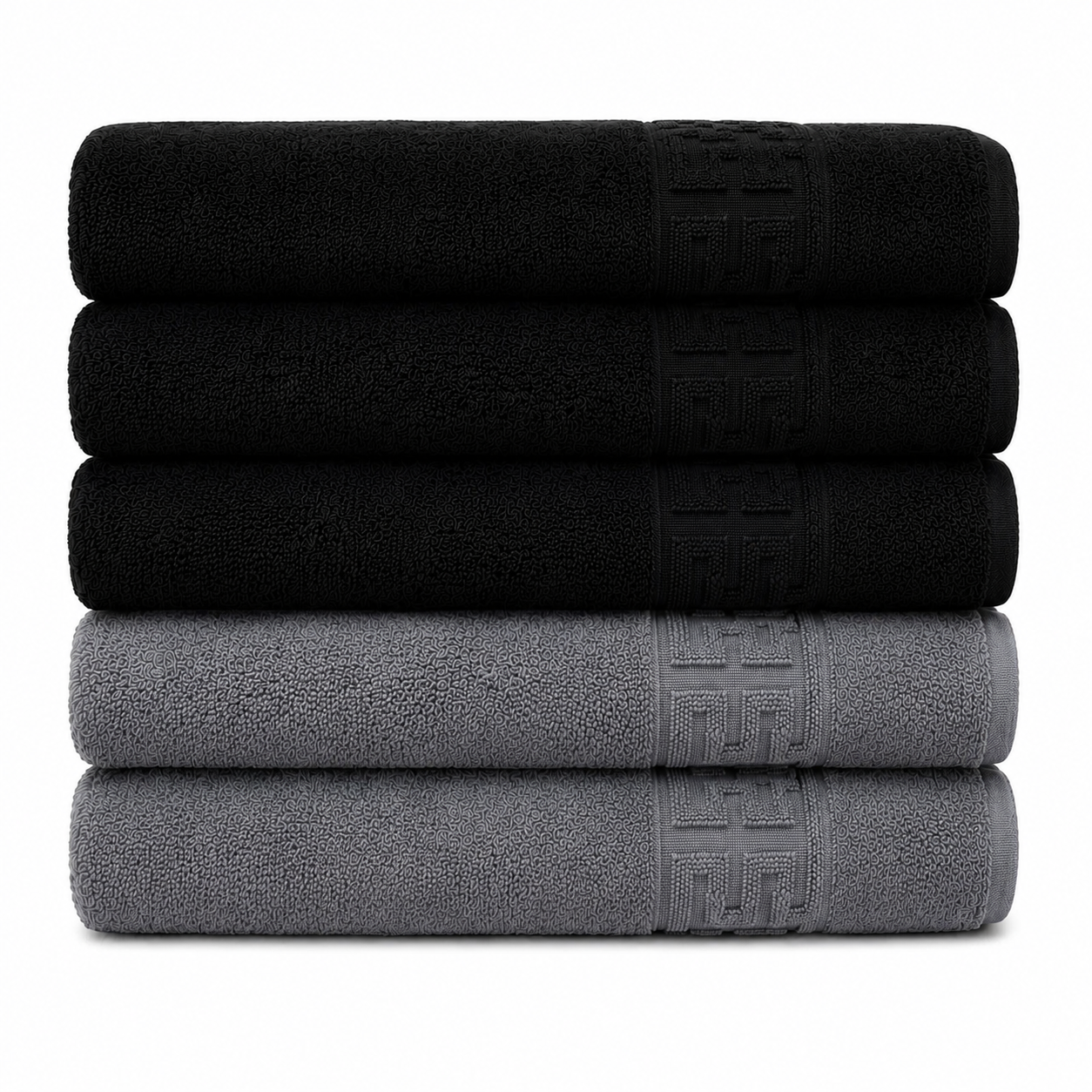 Set 5 Prosoape Premium, 100% Bumbac, Absorbante și Pufoase