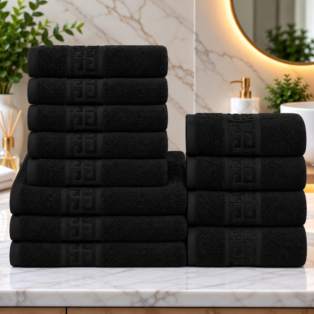 Set 12 Prosoape Premium Bumbac 100% – Moi & Absorbante 🔥