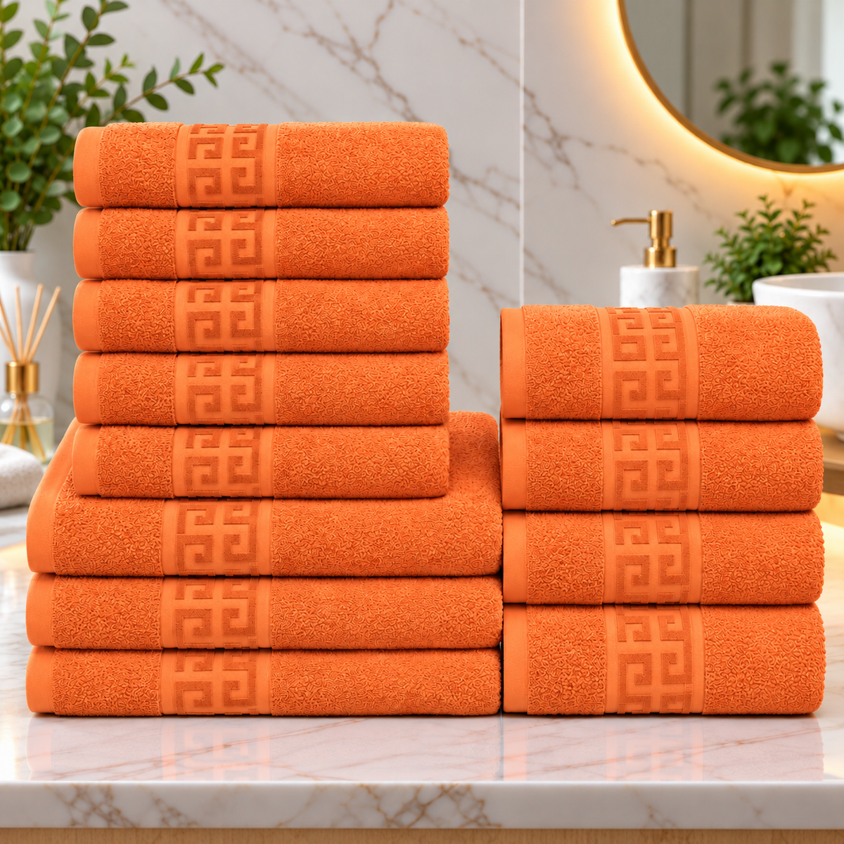 Set 12 Prosoape Premium Bumbac 100% – Moi & Absorbante 🔥