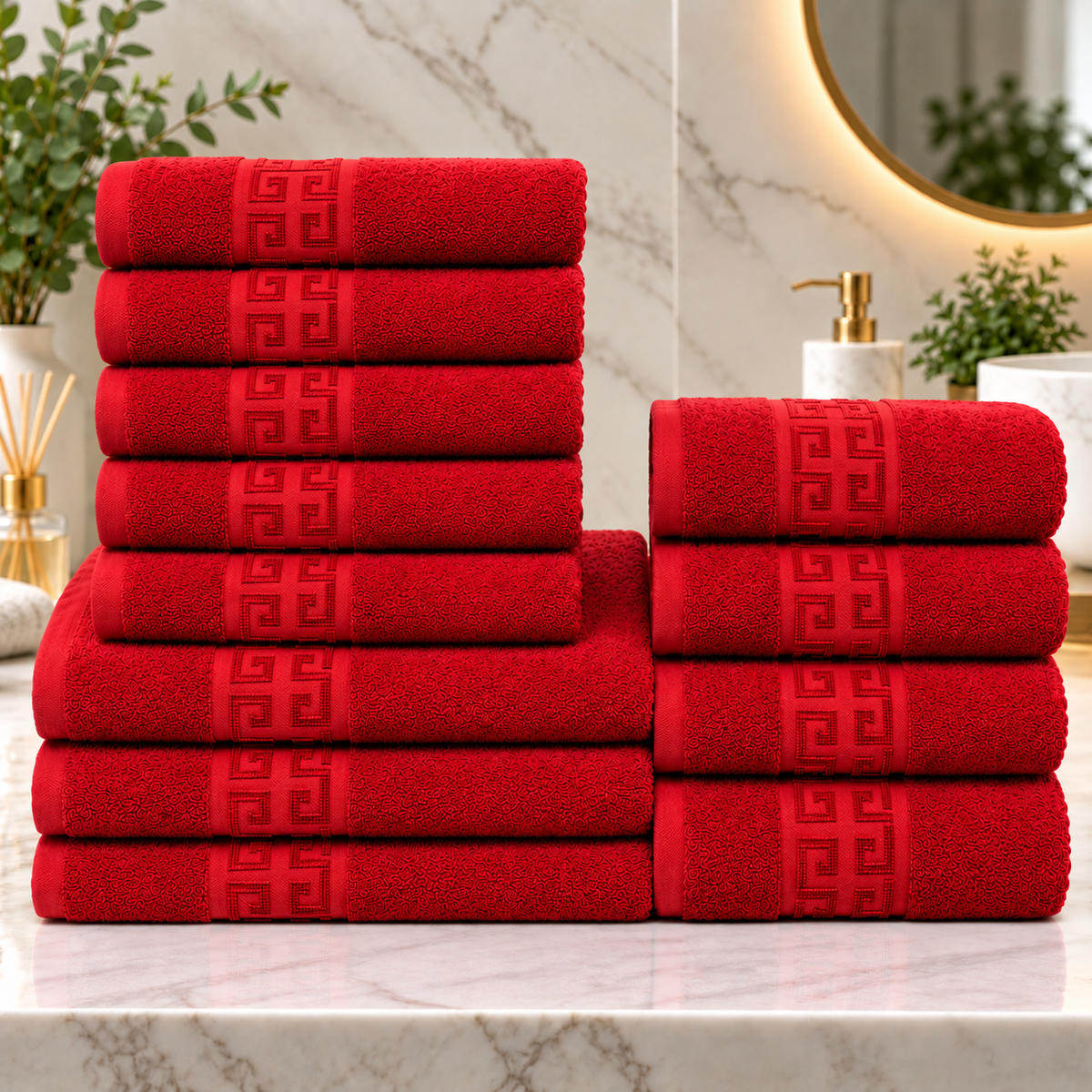 Set 12 Prosoape Premium Bumbac 100% – Moi & Absorbante 🔥