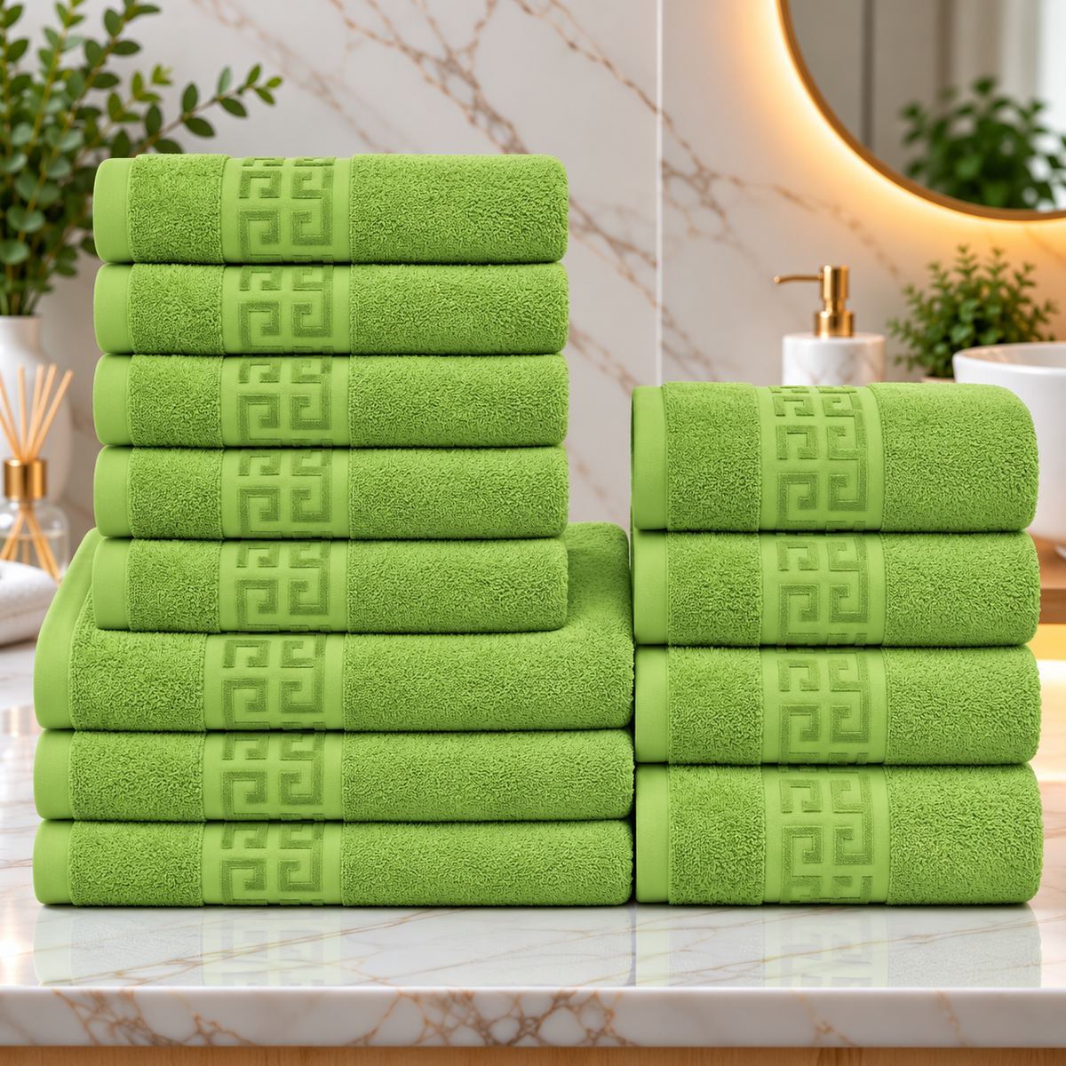 Set 12 Prosoape Premium Bumbac 100% – Moi & Absorbante 🔥