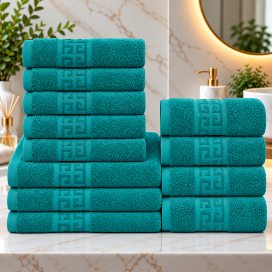Set 12 Prosoape Premium Bumbac 100% – Moi & Absorbante 🔥