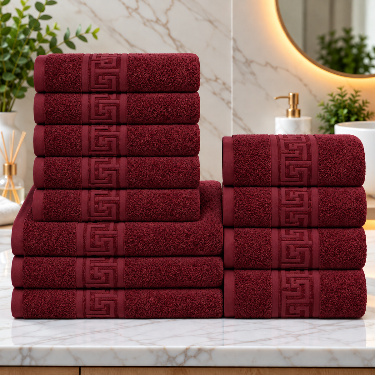 Set 12 Prosoape Premium Bumbac 100% – Moi & Absorbante 🔥